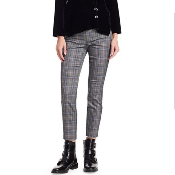Rag & Bone “Simone” Black, Blue, Gray Plaid Slim Fit Pant Size 2 EUC! - Picture 4 of 10